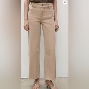Mango Catherine Culotte high rise wide leg Jeans